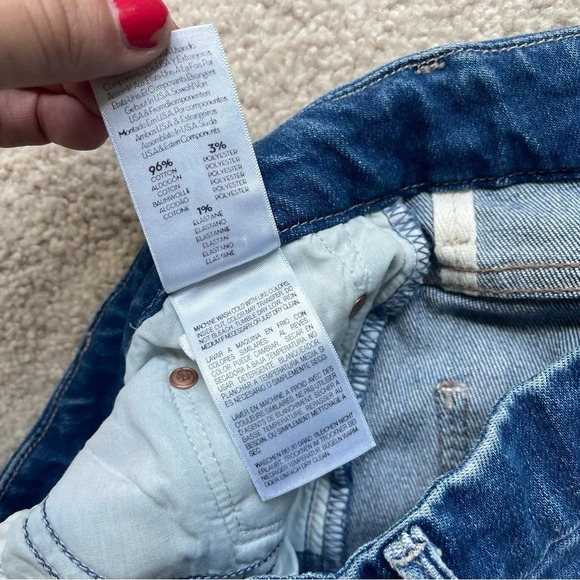 Mother High Waisted Looker Ankle Denim Hold Rush Baby Distressed Jeans Skinny - Picture 7 of 9